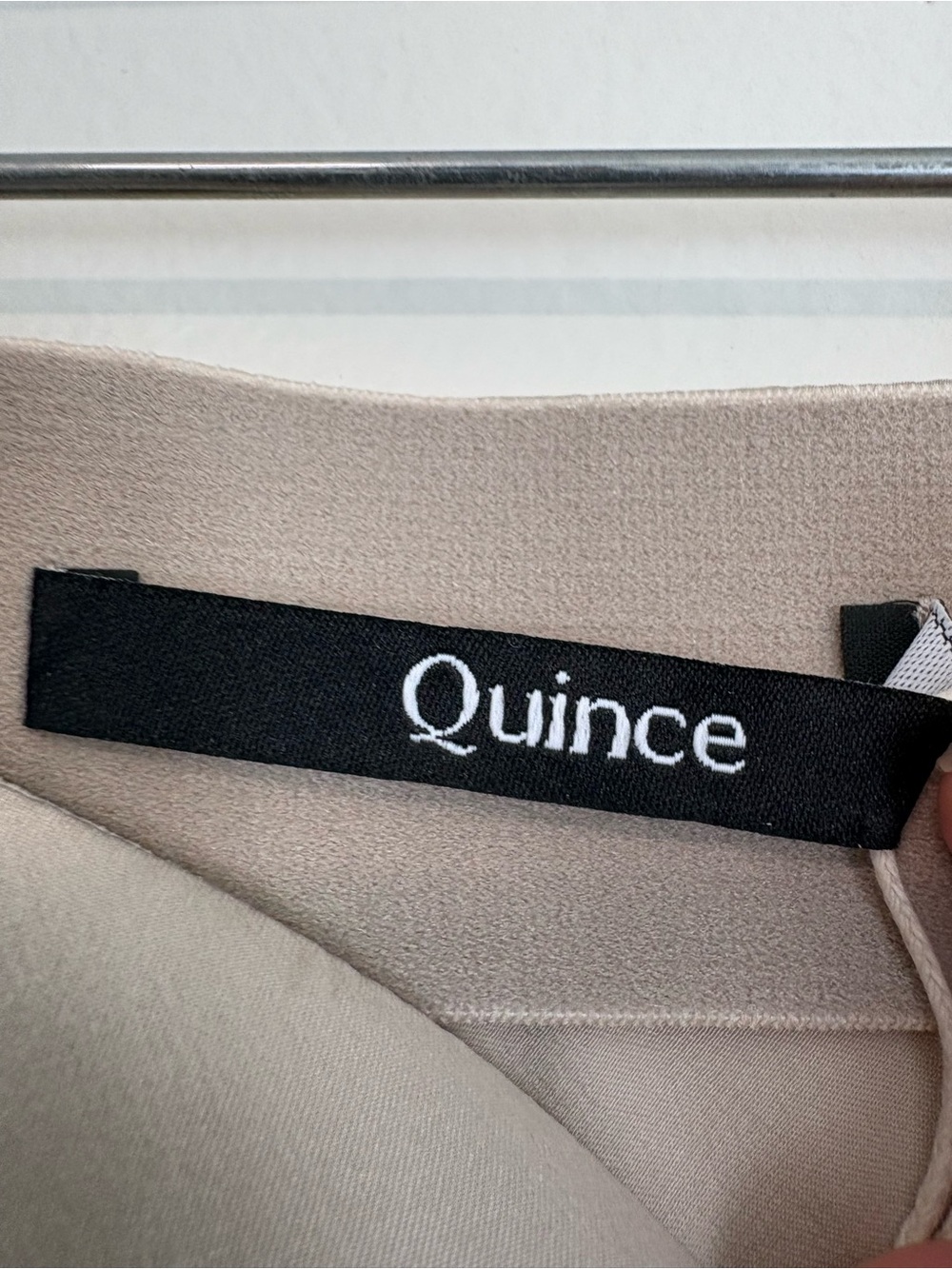Quince 100% Washable Silk Champagne Mini Skirt A-Line Sz XL NWT - Picture 5 of 10
